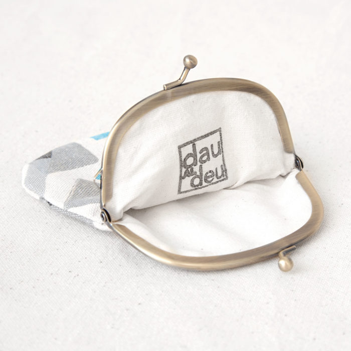 hand-printed cotton clasp purse monedero de algodón estampado a mano moneder de cotó estampat a mà