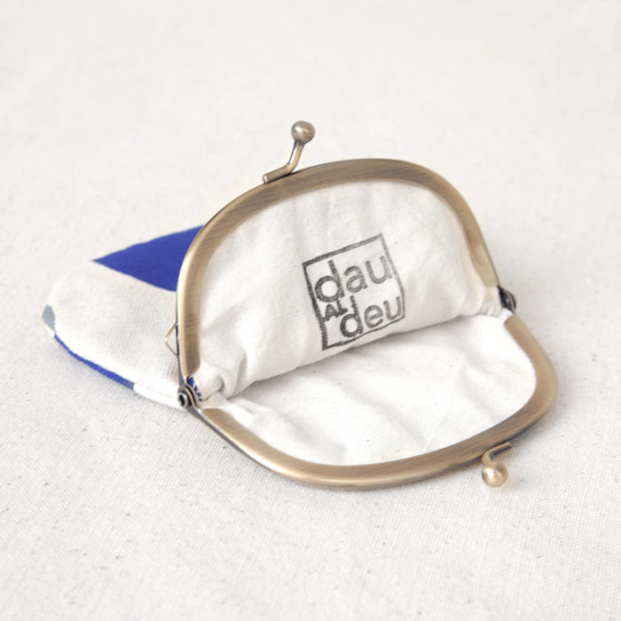 hand-printed cotton clasp purse monedero de algodón estampado a mano moneder de cotó estampat a mà