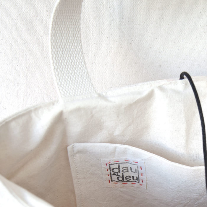 hand-printed cotton handbag bolso de algodón estampado a mano bossa de cotó estampat a mà